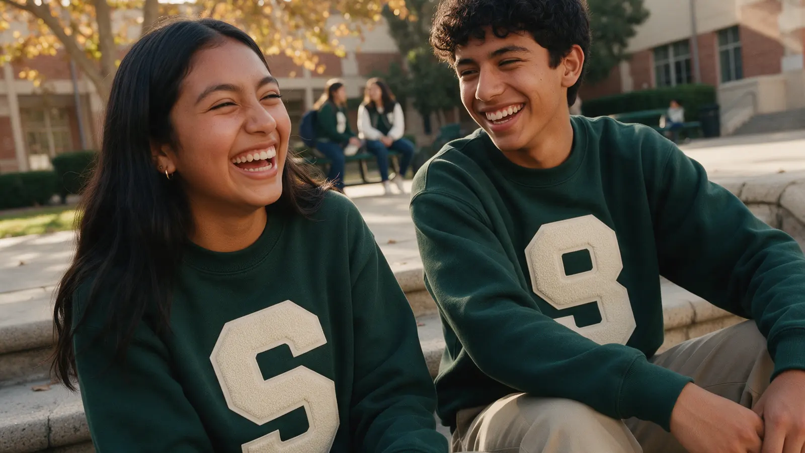 Sudaderas verde pino